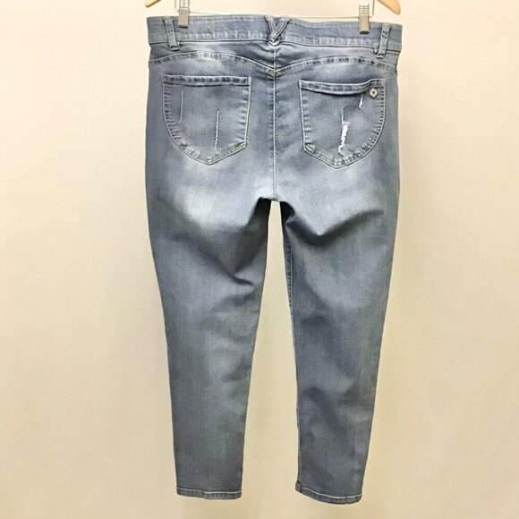 Democracy 14 Ab Technology Skinny Women’s Jeans Light Wash Distressed BN1873Q4L2 - Picture 4 of 10